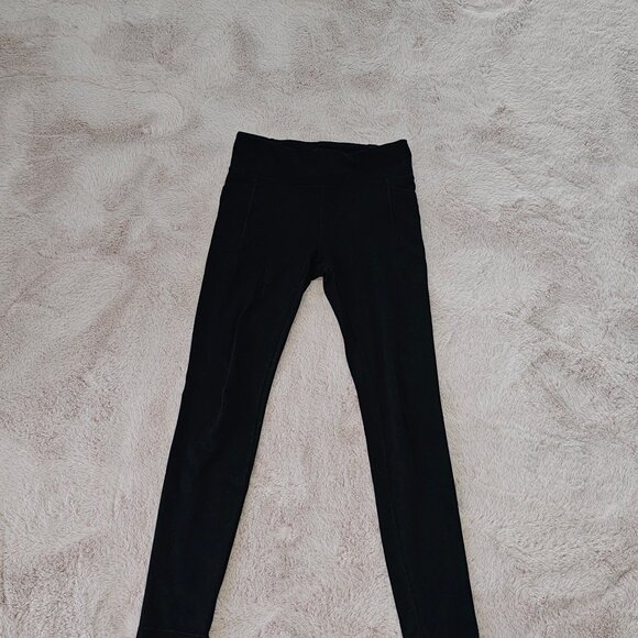 Girls Leggings Bundle S: M (8-10) Black, Aqua & Pale Blue Wide-Leg Active Pants - Picture 8 of 10